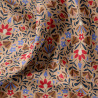 Printed Acryl Coated Cotton LAFLEUR Beige / Red